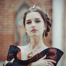 Схема вышивки «Девушка»