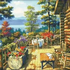 Схема вышивки «уютный уголок»