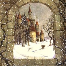 Схема вышивки «снегопад»