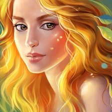 Схема вышивки «Девушка»