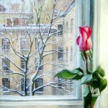 Схема вышивки «Зима»