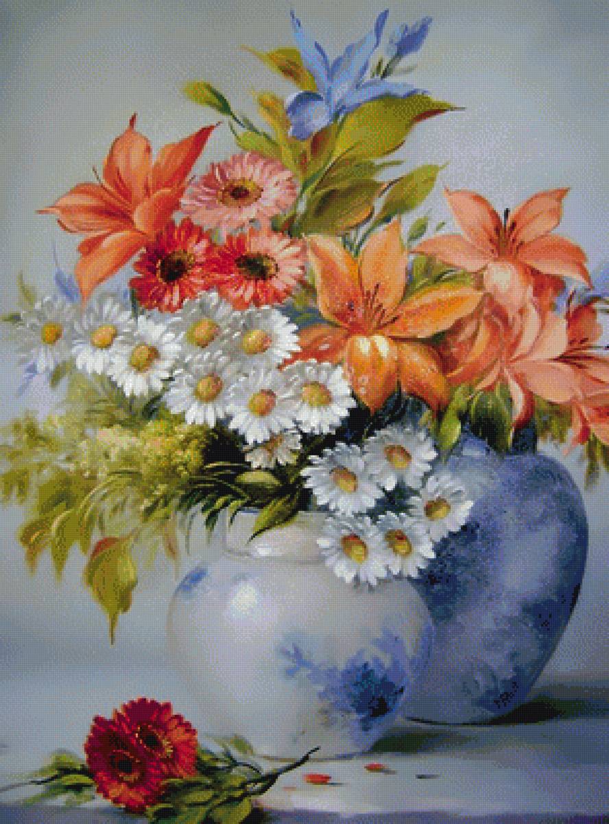 kvety vo váze - предпросмотр