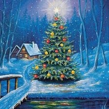 Схема вышивки «новогодняя»