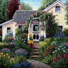 Схема вышивки «Идеальный дом»