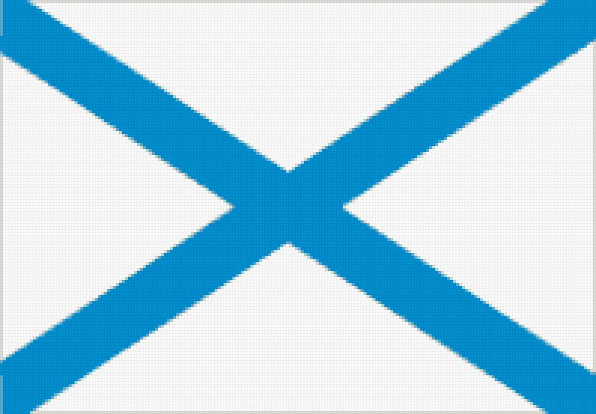 Андреевский флаг - флаг - предпросмотр