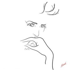 Схема вышивки «девушка»