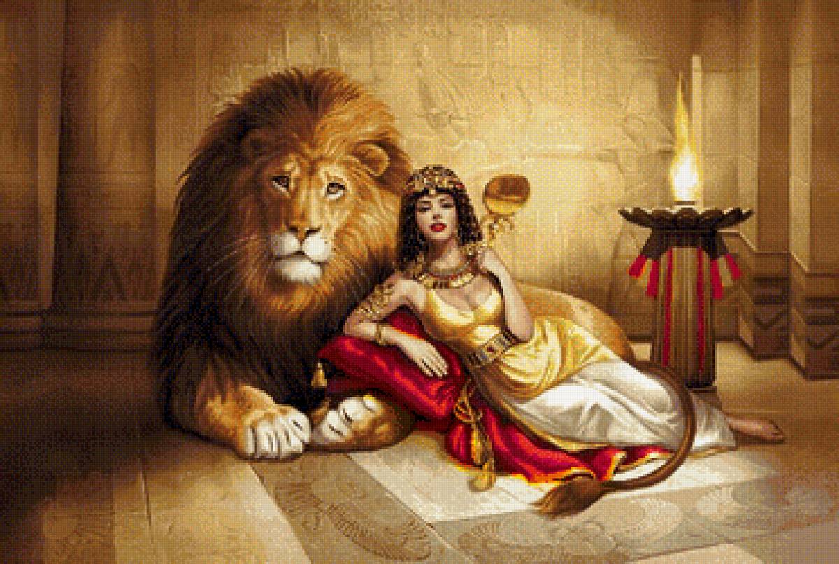 клеопатра и лев - предпросмотр