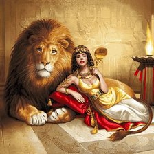 клеопатра и лев