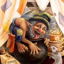 Схема вышивки «Домовой»