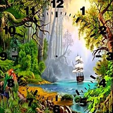 Схема вышивки «Часы»