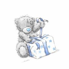 Схема вышивки «подарок для тедди»