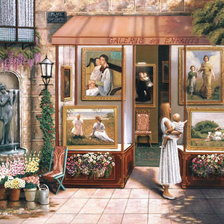 Схема вышивки «улочки столичные»