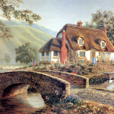 Схема вышивки «У реки»