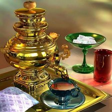 Схема вышивки «Самовар»