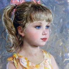 Схема вышивки «Девочка»