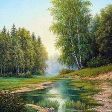 Схема вышивки «пейзаж»