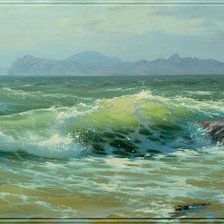 Схема вышивки «море»