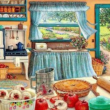 Схема вышивки «Кухня»