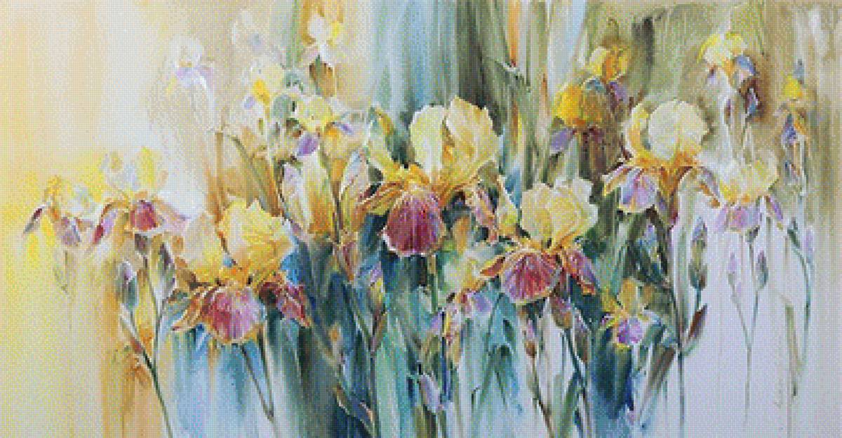 петушки - живопись маслом - предпросмотр