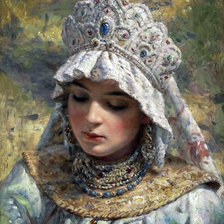 Схема вышивки «красавица»