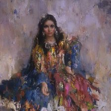 Схема вышивки «женщина»