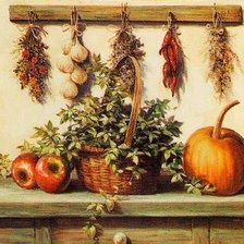 Схема вышивки «натюрморт для кухни»