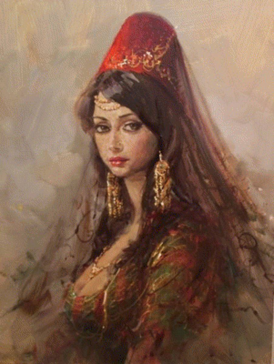 красавица - картины художников - предпросмотр