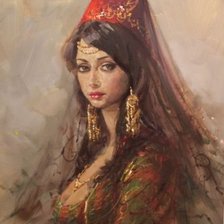 Схема вышивки «красавица»