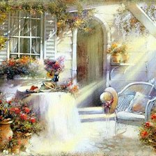 Схема вышивки «акварель- В солнечном свете»