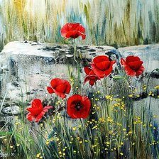 Схема вышивки «Худ. Савченко Алёна. Маки.»