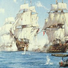 Схема вышивки «корабли»