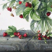 Схема вышивки «Первая земляника»