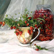 Схема вышивки «Земляника. Палачев Вячеслав»