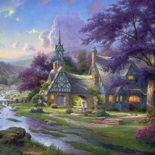 Схема вышивки «dom b lesu»