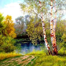 Схема вышивки «ранняя осень»