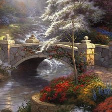 Схема вышивки «Мост»