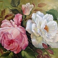 Схема вышивки «розы»