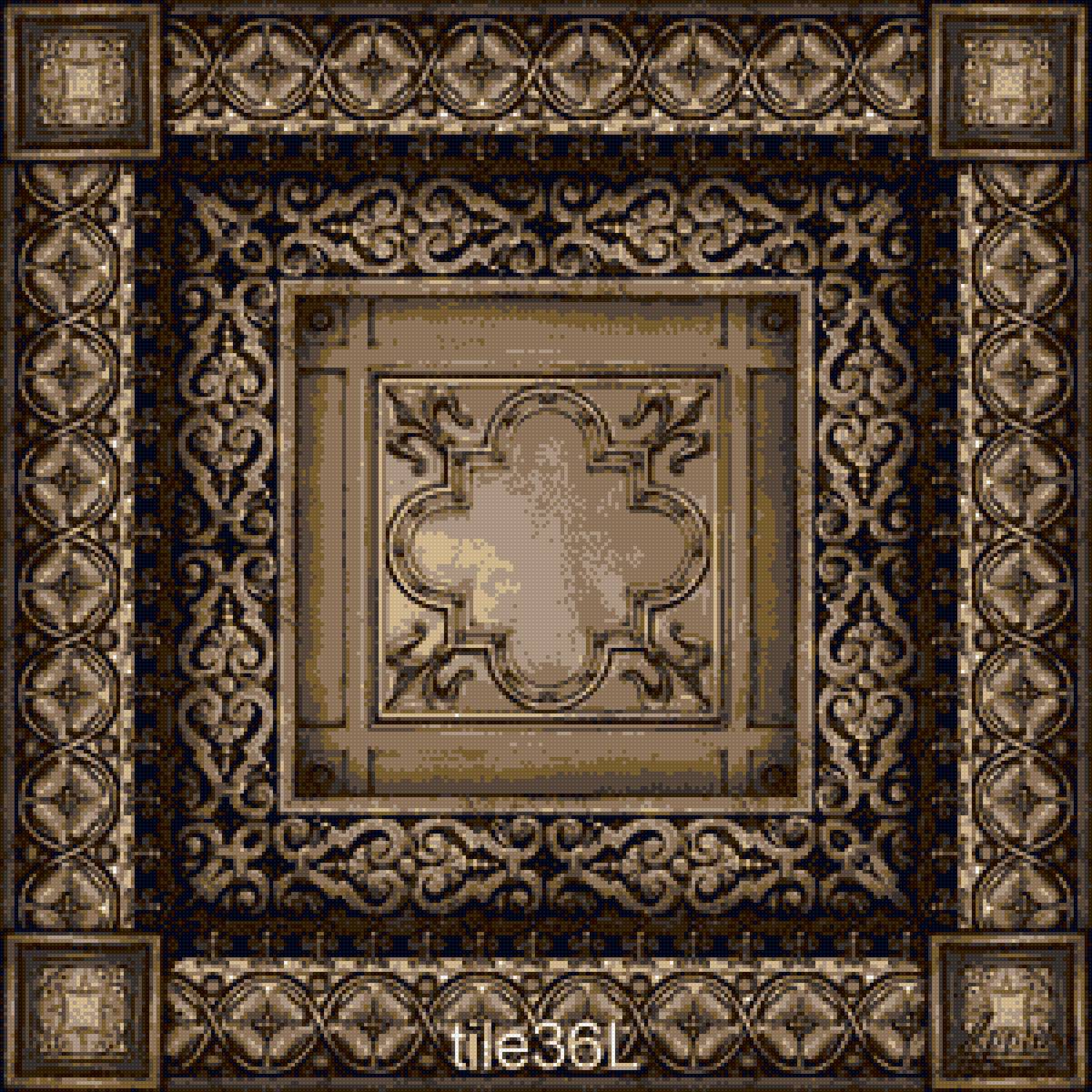 средневековье - узоры, подушка - предпросмотр