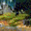 Предпросмотр схемы вышивки «Пейзаж яркий» (№1367130)