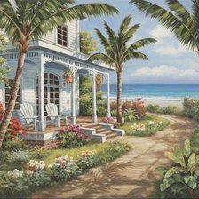 Схема вышивки «На берегу моря»