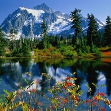 Схема вышивки «Горы»