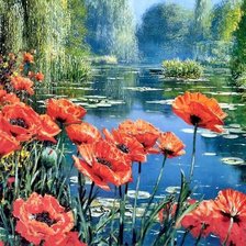 Схема вышивки «amapolas»