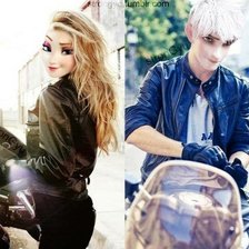 Схема вышивки «эльза и джек»