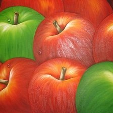 Схема вышивки «яблоки»