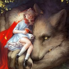 Схема вышивки «Красная шапочка»