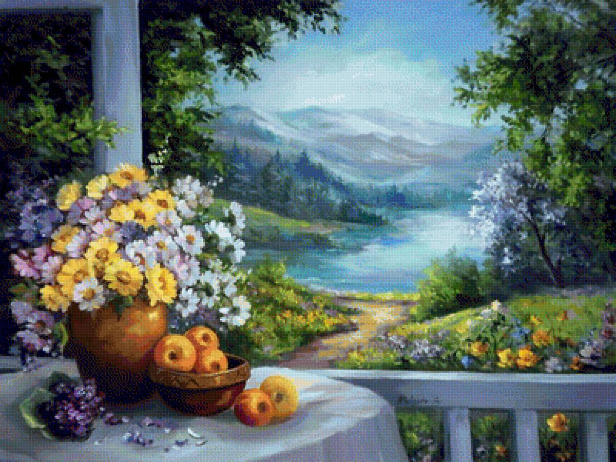 летний пейзаж - лето, пейзаж - предпросмотр