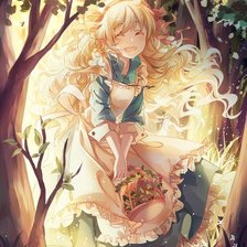 Схема вышивки «Девушка»