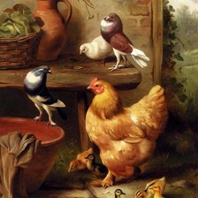 Схема вышивки «Деревенская»