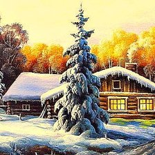 Схема вышивки «морозная зима»