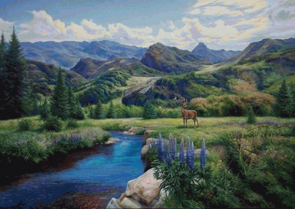 природная красота - красота, горы, лето, пейзаж, природа - предпросмотр